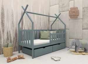 SIMBA 80x160 grey children's tipi bed Lano Furniture