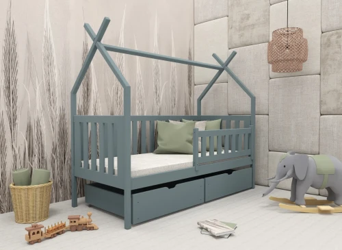 SIMBA 80x180 grey children's tipi bed Lano Furniture