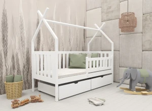 SIMBA 80x190 white children's tipi bed Lano Furniture