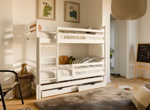 LUK 80x170 white bunk bed Lano Furniture