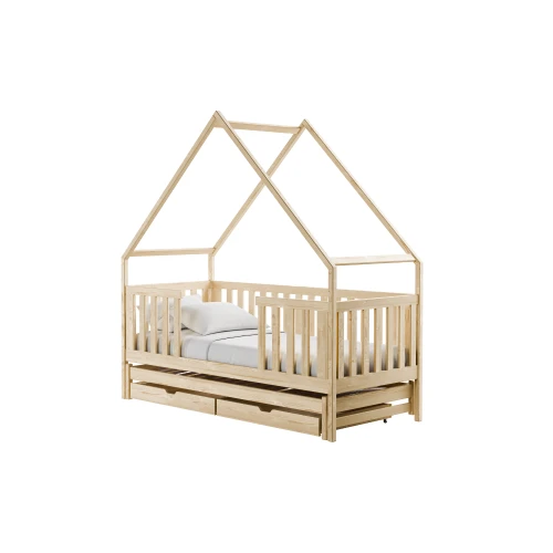 MAGIC 80x180 pine bunk bed house Lano Furniture
