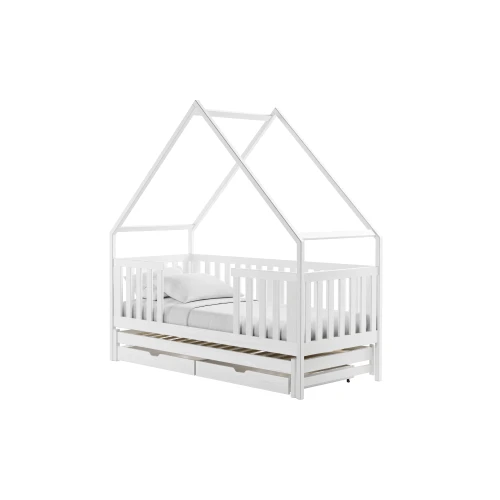 MAGIC 90x200 white bunk bed house Lano Furniture