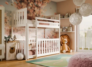 CRIS 80x180 white bunk bed Lano Furniture