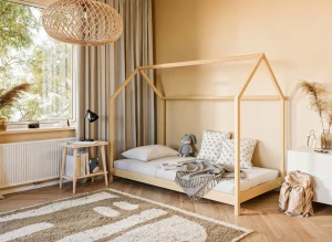 LUCKY 90x200 pine children's house bed Lano Furniture