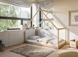 MORIS 80x180 pine children's house bed Lano Furniture
