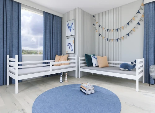 NEMO 80x180 white bunk bed Lano Furniture