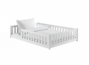 MATI 140x200 white Montessori floor bed for children Lano Furniture