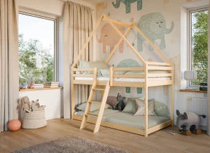 SWEET 80x180 pine house bunk bed Lano Furniture