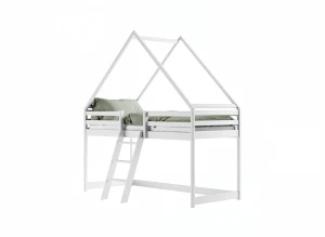 MOON 90x200 graphite children's house loft bed Lano Furniture