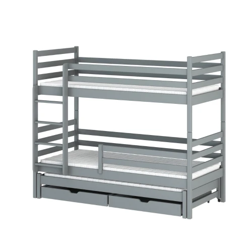 LUK 80x160 grey bunk bed Lano Furniture