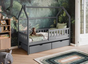 NATAN 90x190 grey children's house bed Lano Furniture