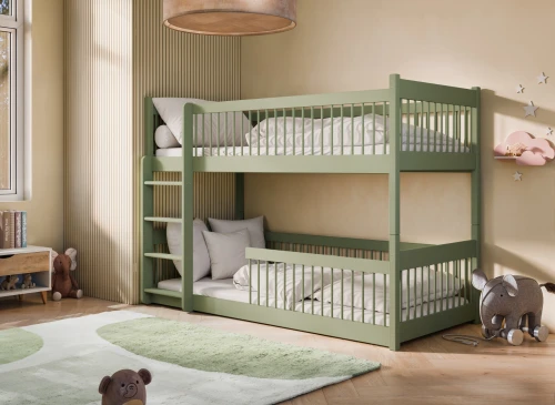 BOSTON 80x180 olive green bunk bed Lano Furniture
