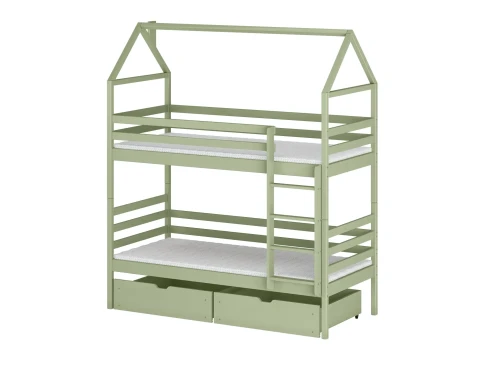 ALEX 90x190 olive green bunk bed Lano Furniture