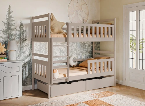 MONIKA 90x200 cashmere bunk bed Lano Furniture