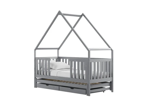 MAGIC 90x190 grey bunk bed house Lano Furniture