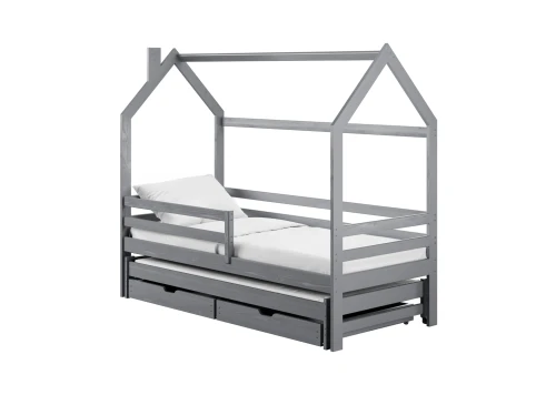 DANEK 80x160 grey children's house bed Lano Furniture