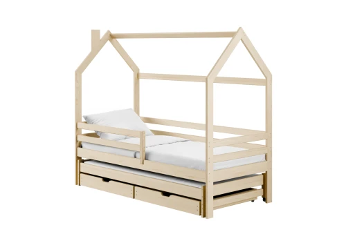 DANEK 90x190 pine children's house bed Lano Furniture