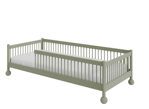 STAR 80x180 olive green children's single Montessori bed Lano Furniture