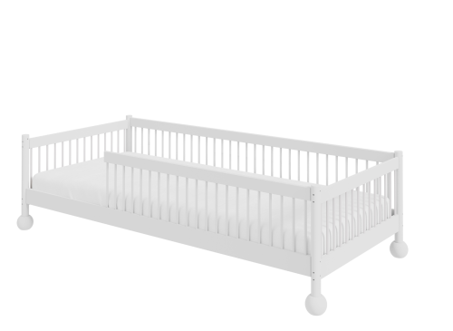 STAR 80x180 white children's single Montessori bed Lano Furniture