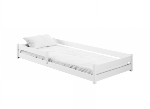 ALIS 80x160 white Montessori floor bed for children Lano Furniture