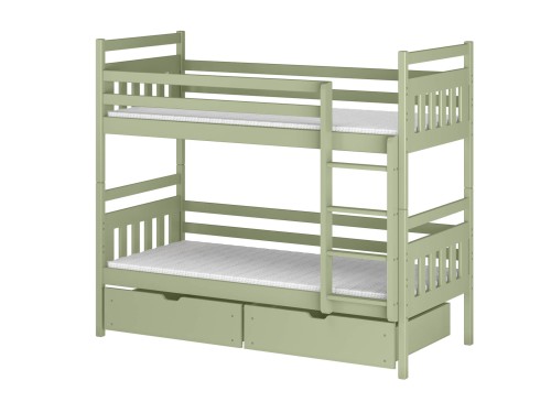 ADAŚ 80x170 olive green bunk bed Lano Furniture