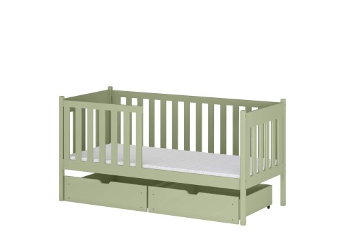 ALICJA 80x190 olive green single children's bed Lano Furniture
