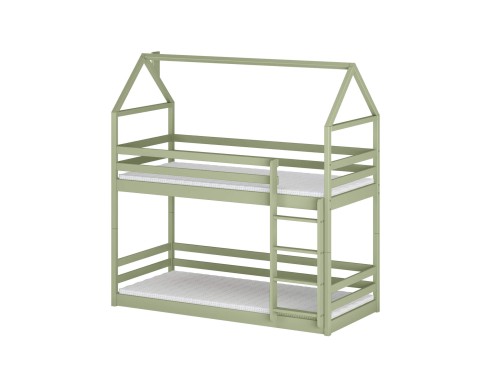 AXEL 80x180 olive green house bunk bed Lano Furniture