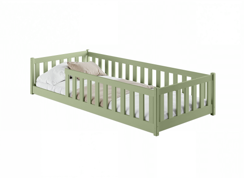 BELLA 80x180 olive green Montessori floor children's bed Lano Furniture