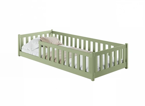 BELLA 90x190 olive green Montessori floor children's bed Lano Furniture