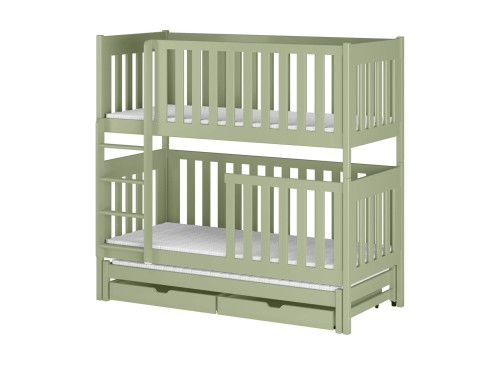 EMILKA 80x200 olive green bunk bed Lano Furniture