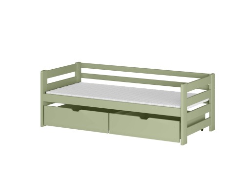 ERGO 80x180 olive green single children's bed Lano Furniture