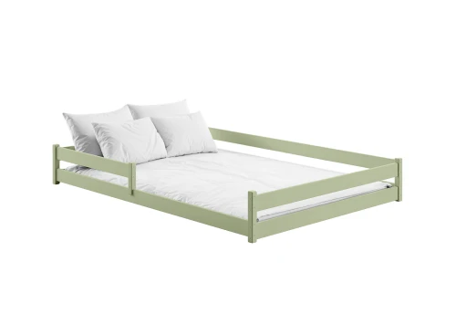 FINI 140x200 olive green Montessori floor children's bed Lano Furniture