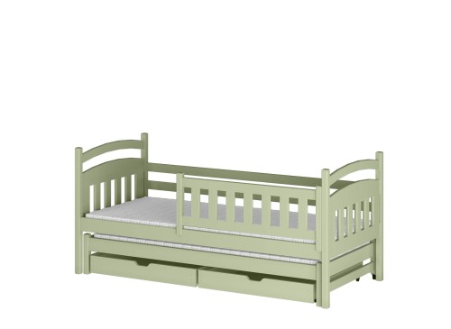 GALAXY 90x190 olive green double pull-out bed Lano Furniture