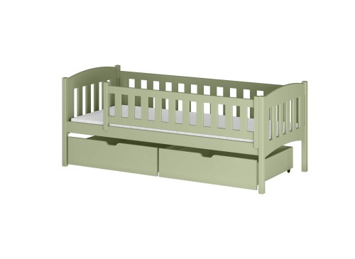 GUCIO 80x190 olive green single children's bed Lano Furniture