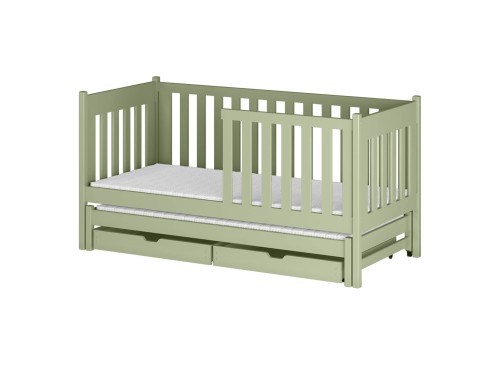 KAJA 90x200 olive green double trundle bed Lano Furniture