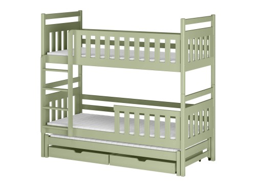 KLARA 90x190 olive green bunk bed Lano Furniture