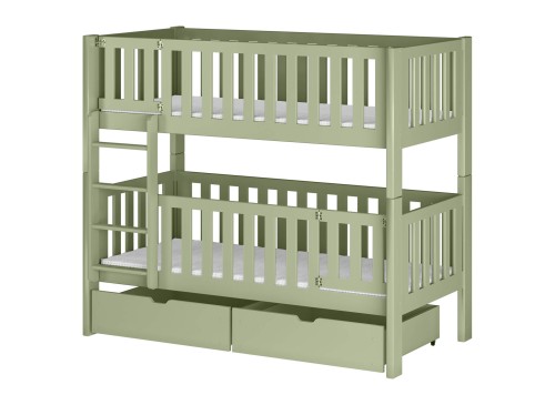 KSAWERY 80x180 olive green bunk bed Lano Furniture