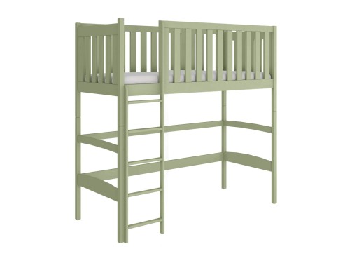 LAURA 90x200 olive green loft bed Lano Furniture