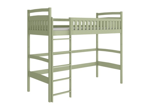 MIA 80x170 olive green loft bed Lano Furniture