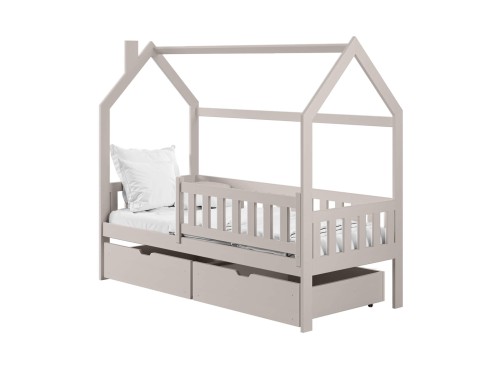 NATAN 90x180 cashmere single children's house bed Lano Furniture