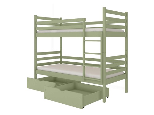 NEMO 80x200 olive green bunk bed Lano Furniture