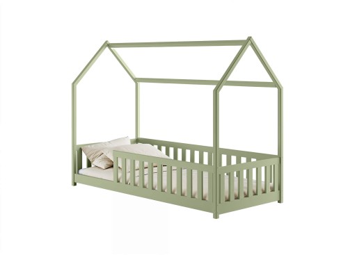 NOAH 80x180 olive green Montessori floor children's house bed Lano Furniture