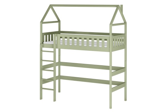 OTYLIA 80x180 olive green single high sleeper bed Lano Furniture
