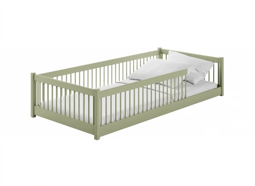PEDRO 90x200 olive green Montessori floor children's bed Lano Furniture
