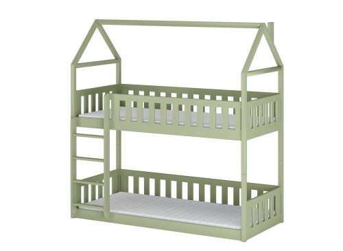 POLA 90x200 olive green bunk bed Lano Furniture
