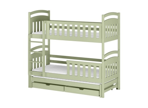VIKI 90x200 olive green bunk bed Lano Furniture