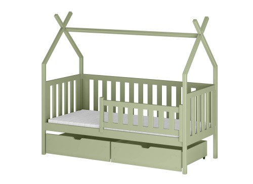 SIMBA 90x190 olive green single children's tipi bed Lano Furniture