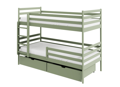 GUSTO 80x180 olive green bunk bed Lano Furniture