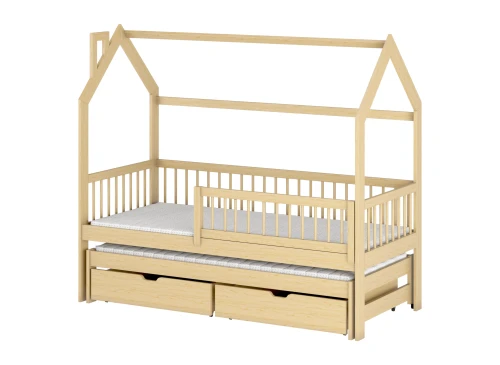 PAPI 80x200 pine children's house bed Lano Furniture