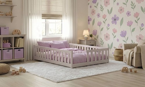 IVY 120x200 cashmere single children's bed Lano Furniture